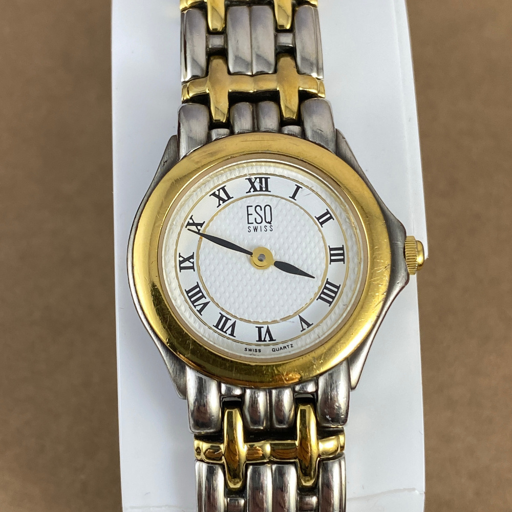 Vintage Esquire Movado Swiss Watch 2 Tone Gold